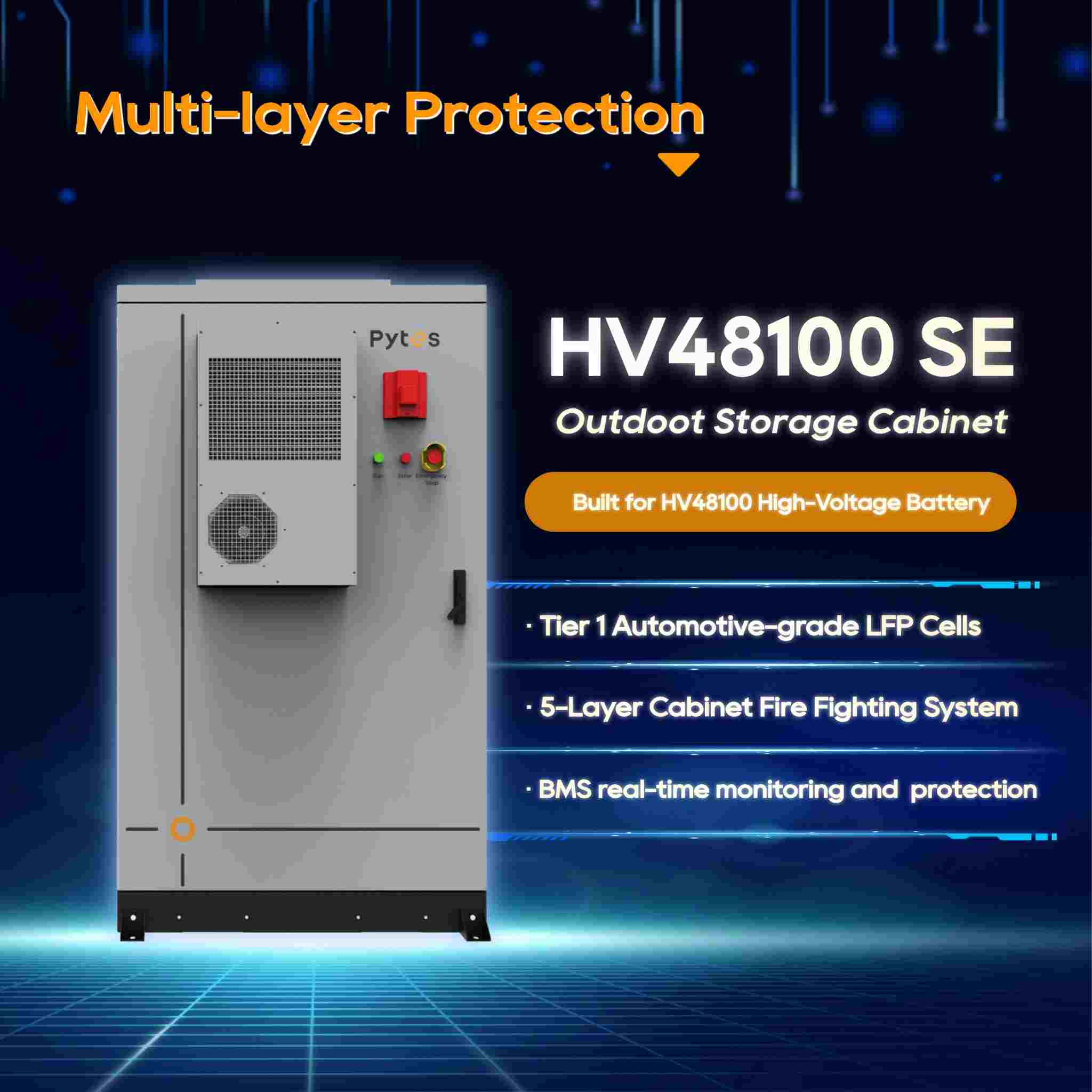 System magazynowania energii wysokiego napięcia Pytes HV48100 SE